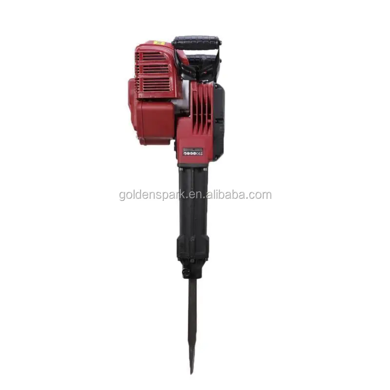 Gasoline Jack Hammer Single Cylinder Concrete Gas Breaker Drill Punch Bit