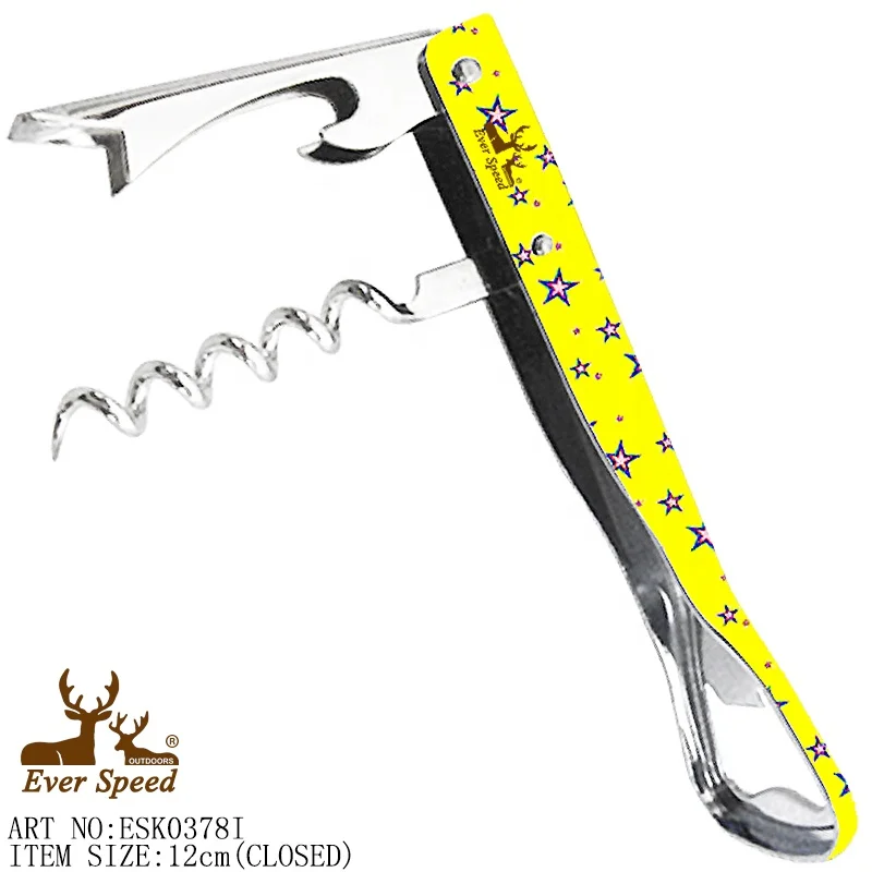 Multi functional Promotional Stainless steel wine bottle opener set