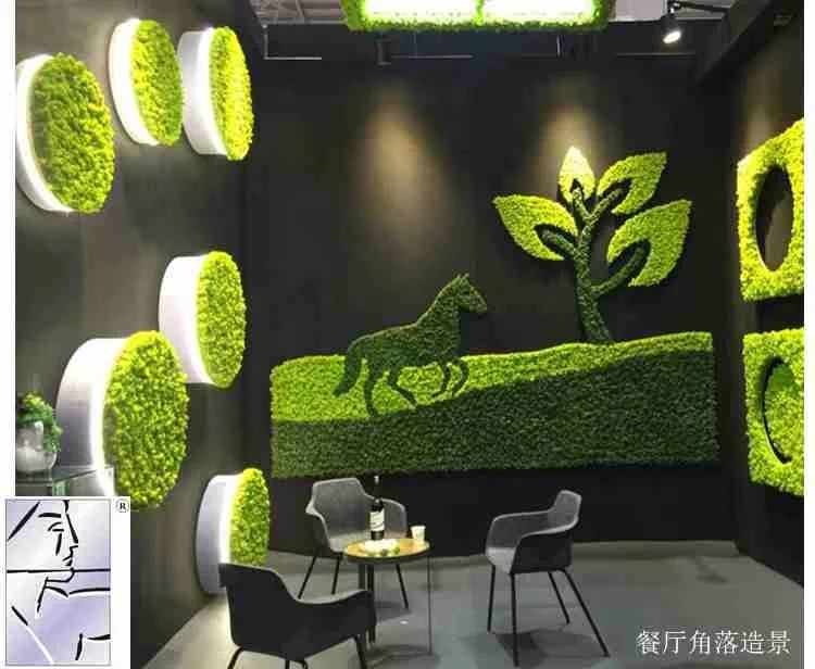 for Hotel Outdoor/indoor artificial climbing wall Decoration plant grass wall artificial green wall for sale