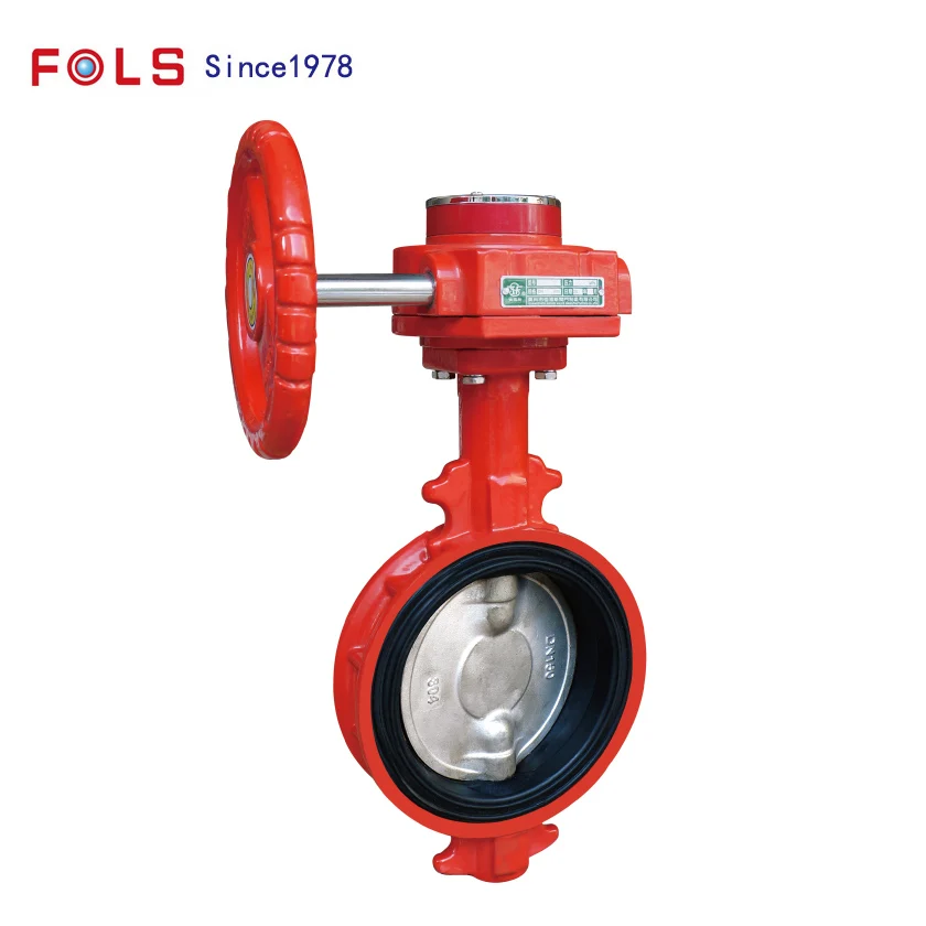 Wholesale Gear Operation Cast Iron Wafer Butterfly Valve