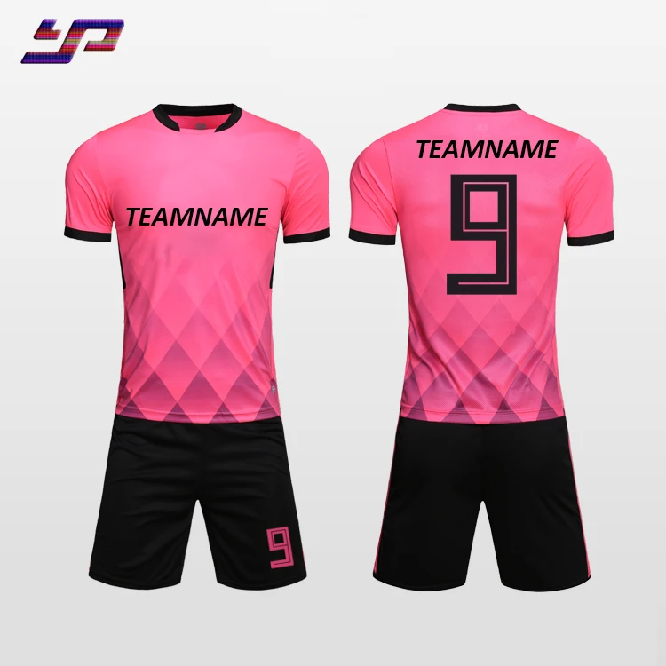 Latest custom 100% Polyester Sports Training China Imported Black and White Soccer Jersey in Player Version Teamwear