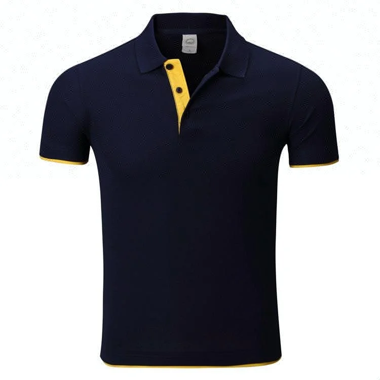 Different color collar polo shirt sewing machine