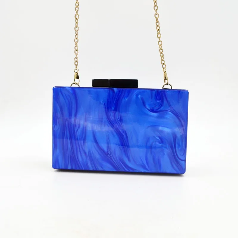 
Elegant and Luxury ladies marble acrylic clutch handbag evening party bags prom purse 