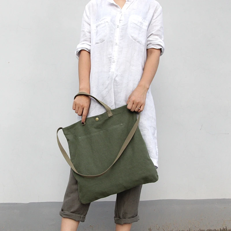 Simple casual Korean version of the shoulder bag lightweight practical cotton canvas tote bag