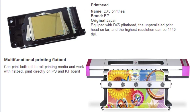 GALAXY Inkjet Printer/1.6M / UD-161LC/UD-181LC/UD-211LC Eco Solvent Printer with Dx5 for Flex Banner Printing