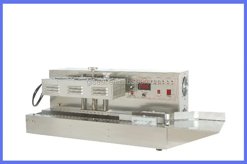 
automatic continuous band sealer machine for plastic bottle 