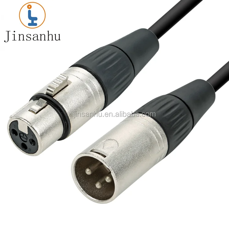 jinsanhu high quality 1m microphone xlr cable wholesale xlr male to female