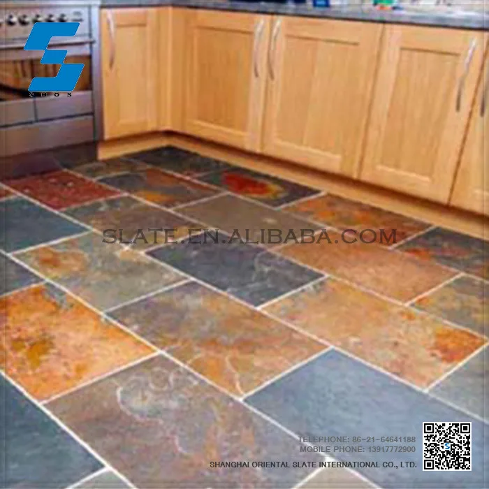 
green rusty revien surface swimming pool slate tiles 