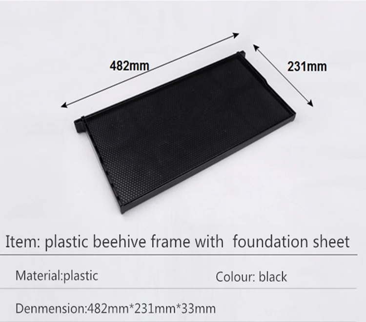 Beekeeping plastic beehive frame with comb foundation beehive frames