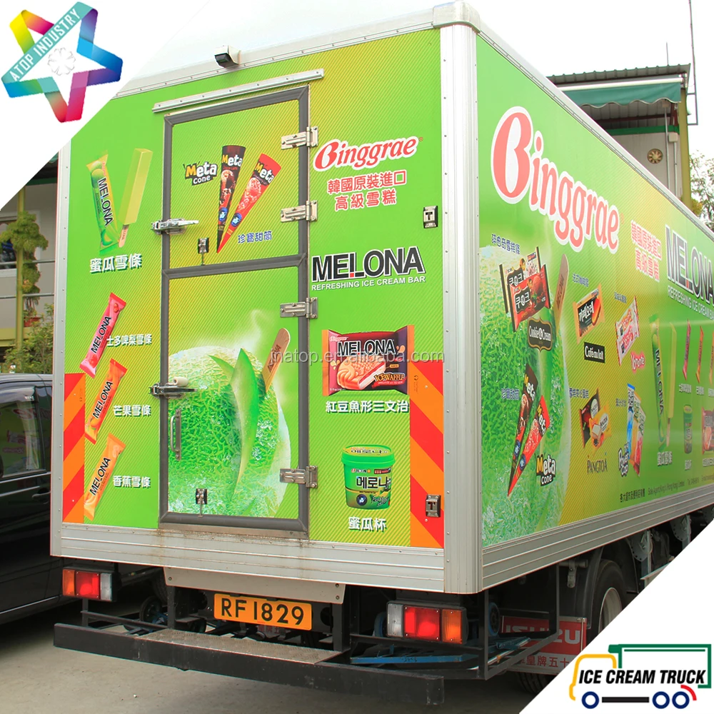 ColdKing 4.8m length ice cream truck body for NPR chassis Kooltube eutectic truck refrigeration units ice cream truck for sales