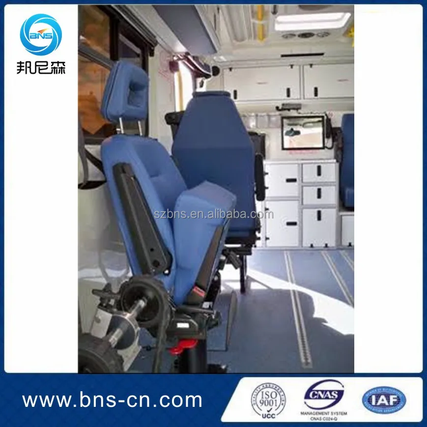 Multifunction Folding Rotating Ambulance Seat With Vertical And Horizontal Adjustment