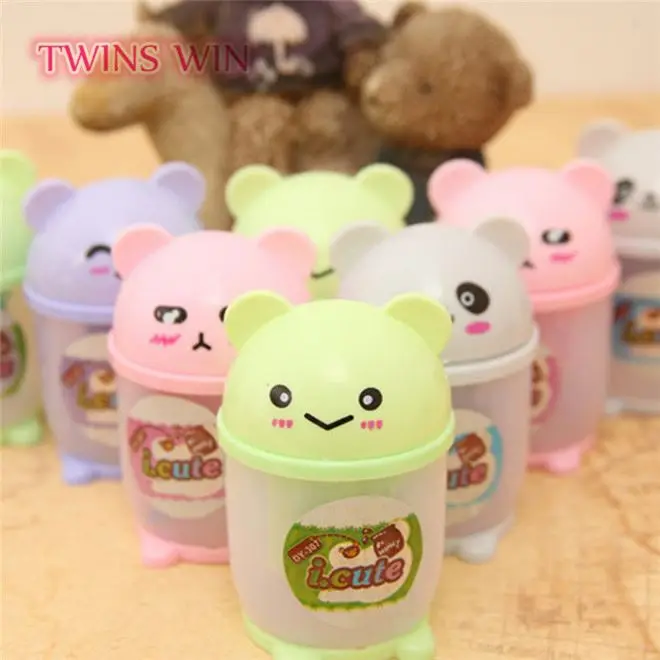 factory direct luxury Kawaii bear design rubber pencil sharpener for Korean 2018 new innovative stationery product