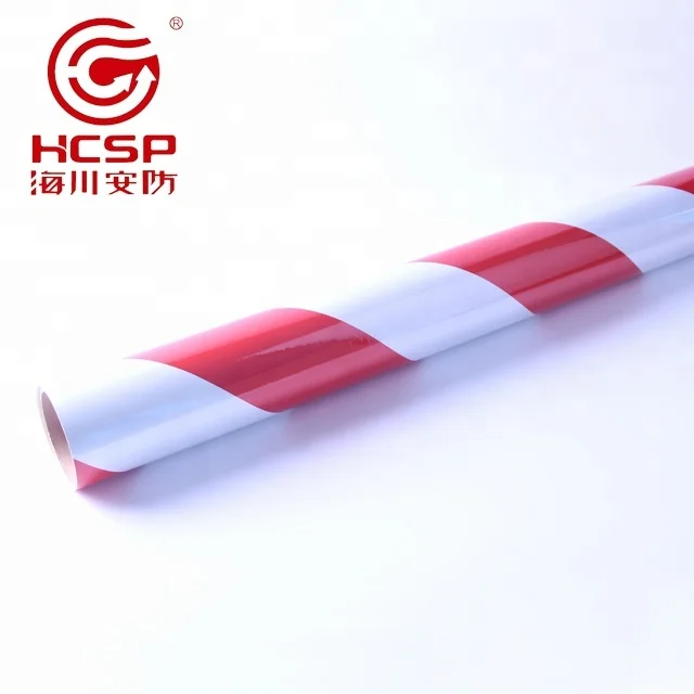 HCSP Reflective Adhesive Warning Marking reflective hip sheet Black Yellow PET Provided 3 Years Radium Stickers Roll