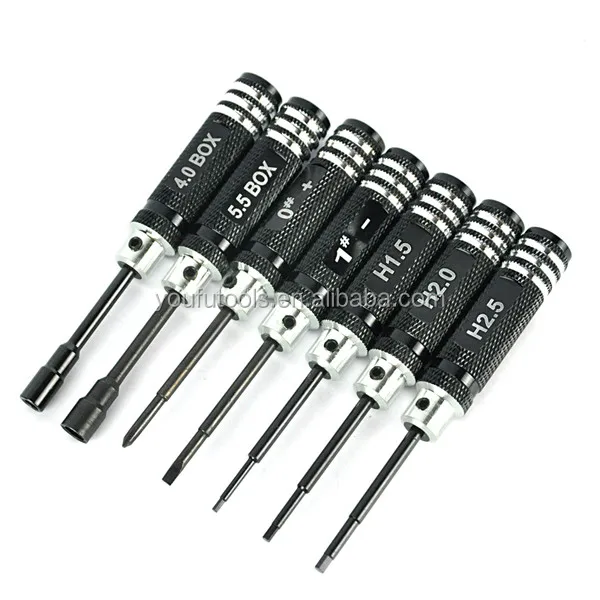 Factory Hexagon Phillips Slotted Spanner Box Screwdriver Screw Driver Tool Kit Set for RC Helicopter Plane Car Repair