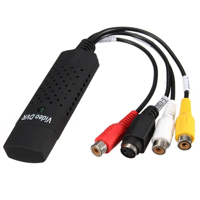 USB 2.0 Video Capture Card Video Audio Converter TV DVD VHS Audio Capture Adapter Card TV Video DVR Free Shipping