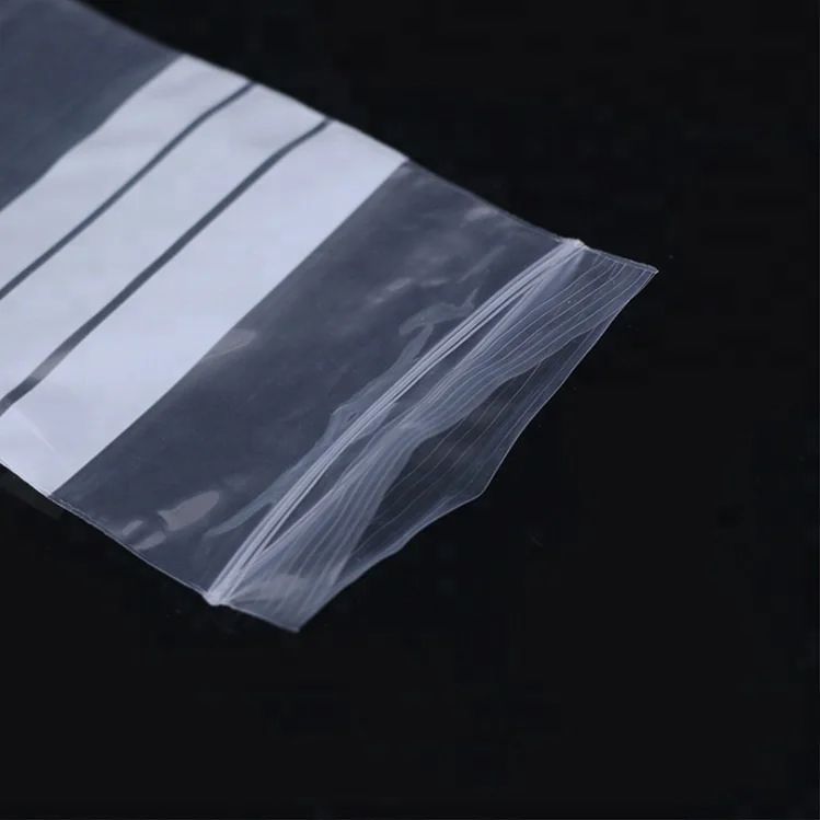 Pharmacy Medical Zip Lock Bags Clear Poly Resealable Plastic Zipper Small Bags With Writable Area