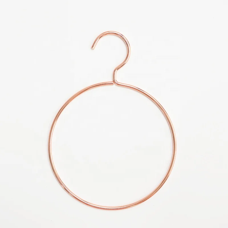 OEM&Wholesaler 551-1RG household round rose gold metal scarf clothes bikini hanger