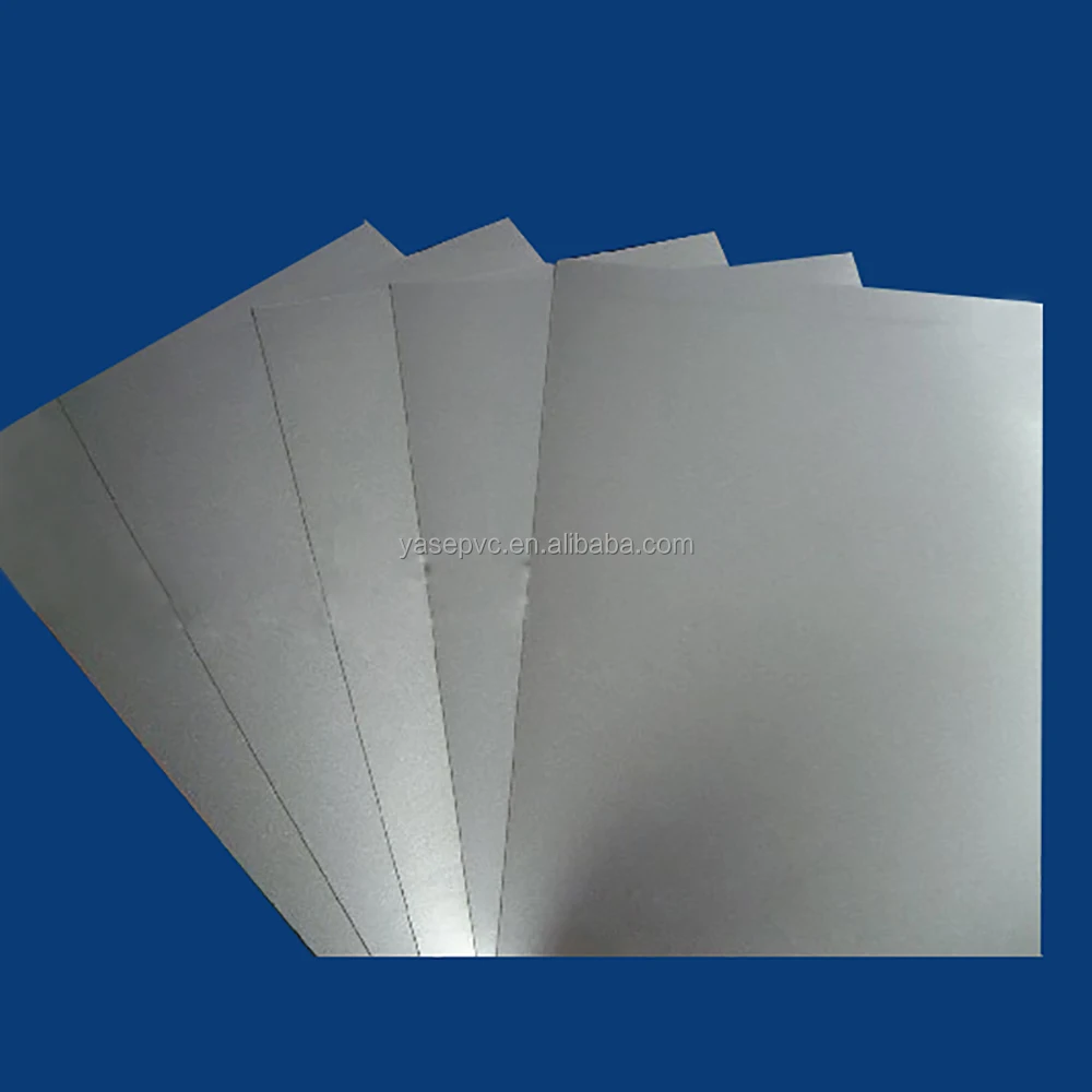 Pvc sheets silver transparent for Inkjet printers