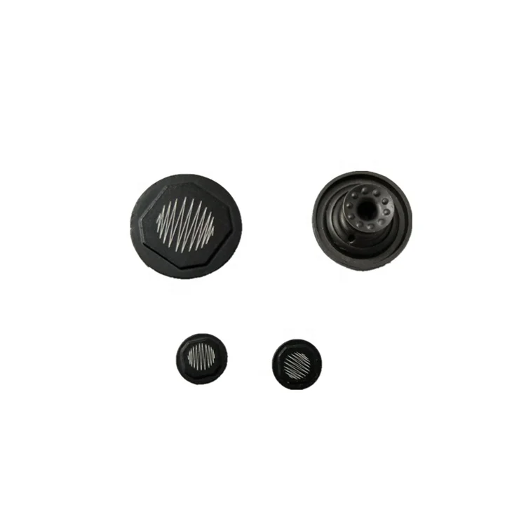 Matte black metal button snap button jeans rivet Decorative aluminum nail fastener for Autumn and winter coat