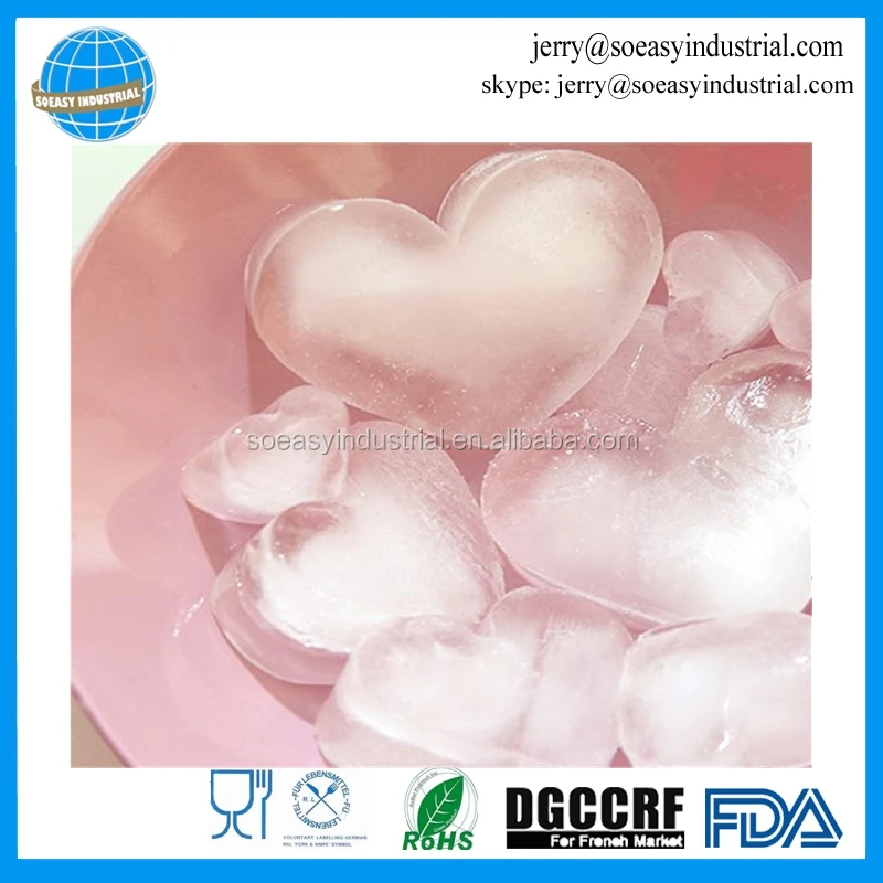 Wholesale heart shape silicone candy chocolate candy soap ice cube tray molds