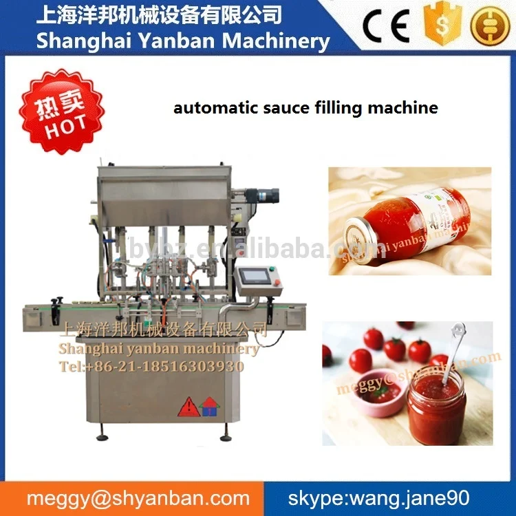 Шанхай Лучшие продажи соус разливочная машина 0086-18516303930