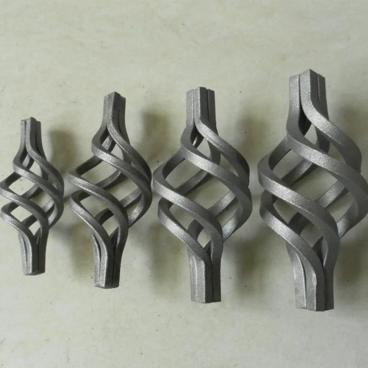 130 mm Wrought Iron Basket For Fittings And Railing Decorating Outdoor Gate