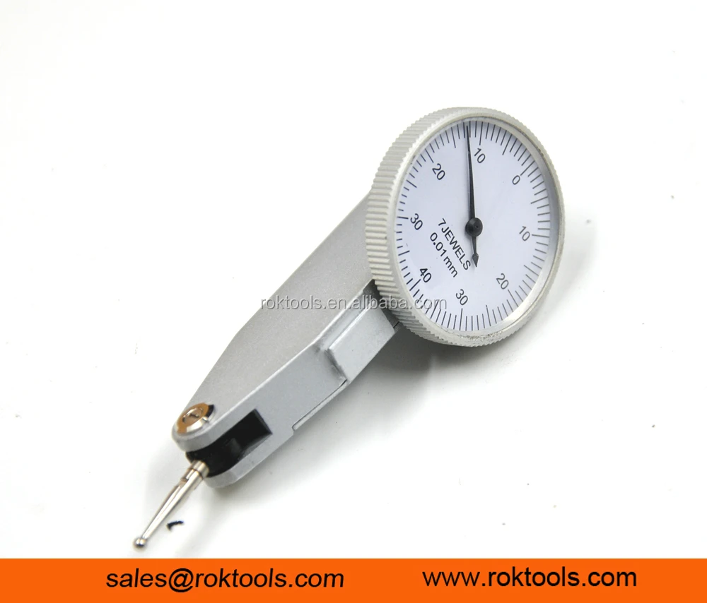 ROKTOOLS 38 mm Bezel with Extra Long Contact Point DTI Gauge 29mm Dial Test Indicator