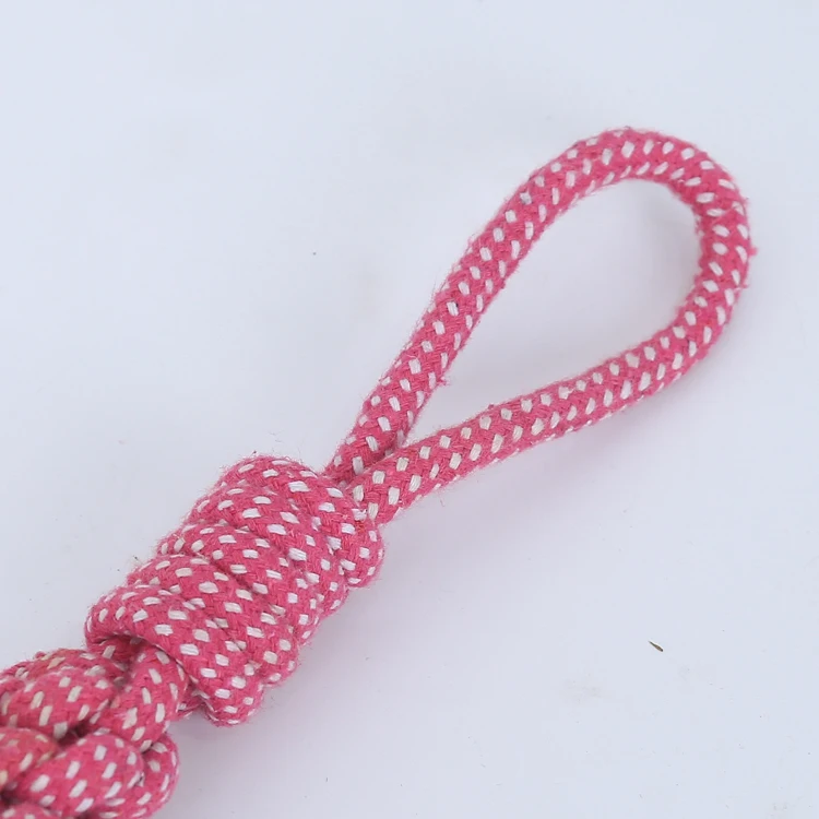 Durable braided cotton corn stick dog teeth chew molar pet rope toy