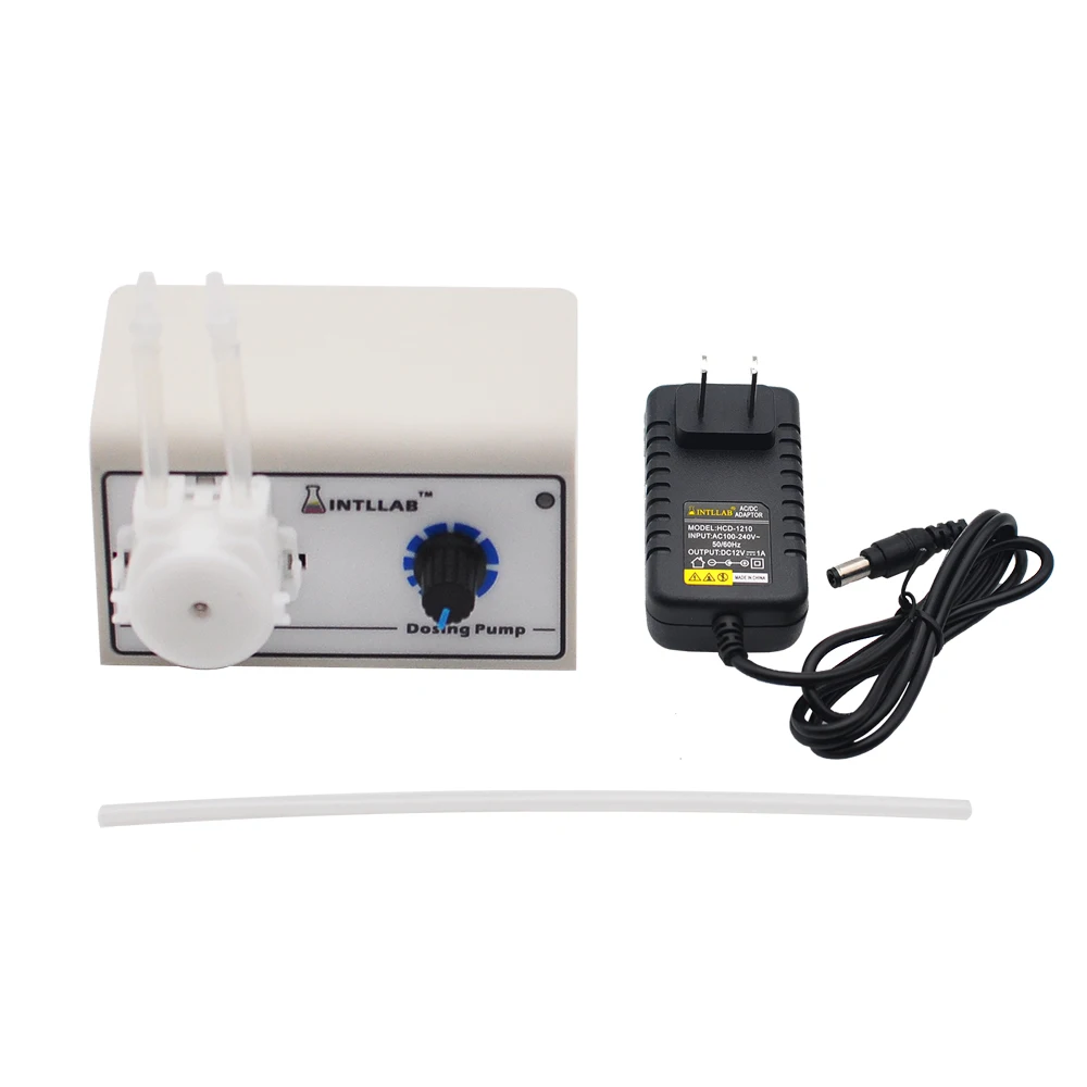 INTLLAB Peristaltic Liquid Pump Dosing Pump for Aquarium Lab Water Analytical