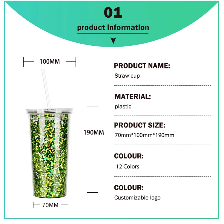 Top Seller Personalized Hard Plastic Glasses Fruit Custom Logo Portable Cup With Straw