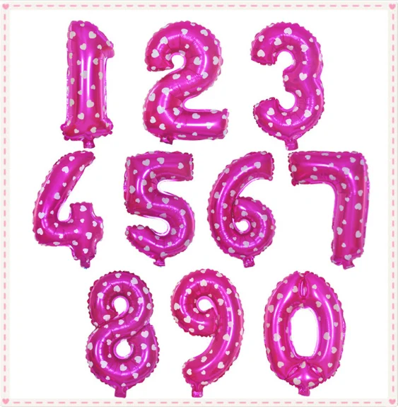 
Figure Digit Number Foil Balloon For Decoration Happy Birthday Balloon 