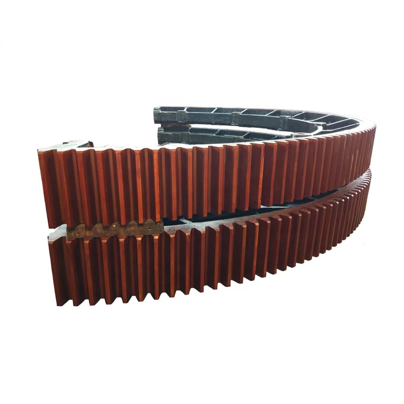 Large Module Casting Halve Girth Gear for rotary drum dryer