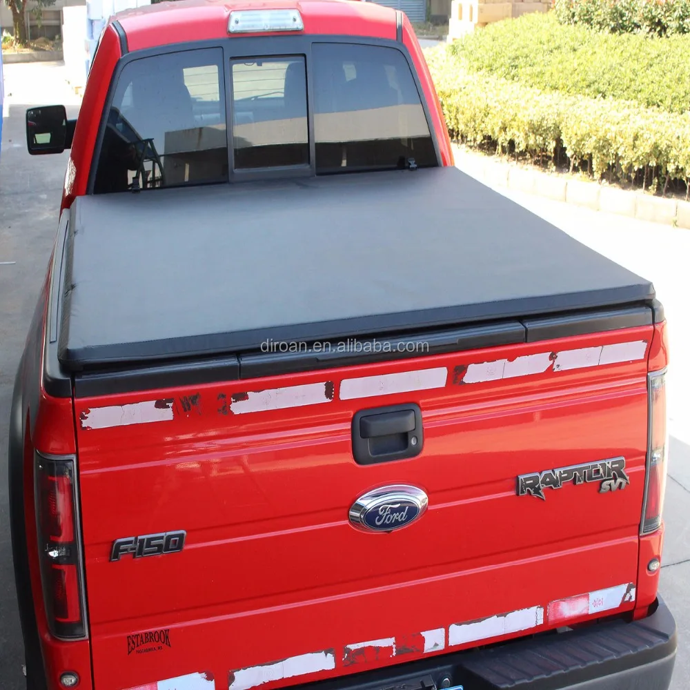 DIROAN  Hot Quality Pick Up Bed Tonneau Cover 4X4 Electric Truck Bed Hard  f150 gmc ram