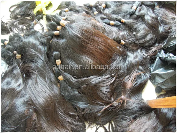 silky soft virgin raw human hair bulk unprocessed natural bulk human hair