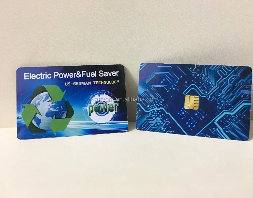 Negative Ion Energy Card With 8000CC Electric Power & Fuel Saver Card