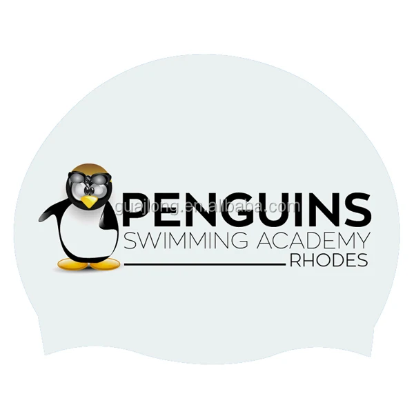 
OEM custom print silicone swimming caps 