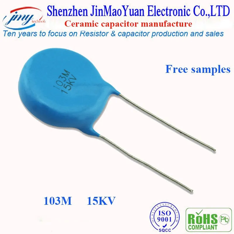 Керамические дисковые синий конденсаторы 6KV 10000pf / керамический конденсатор 103