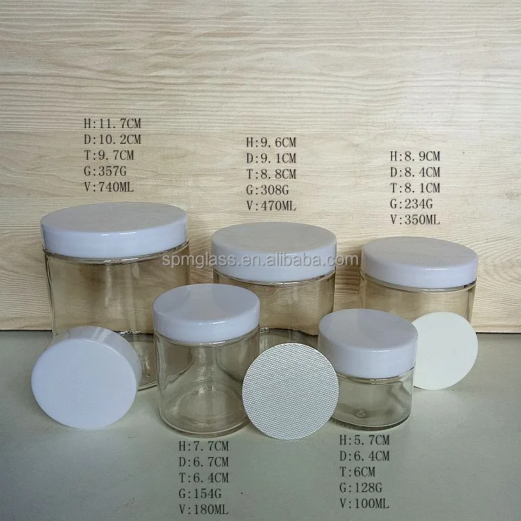 wholesale straight sided glass jar for candle making made in china