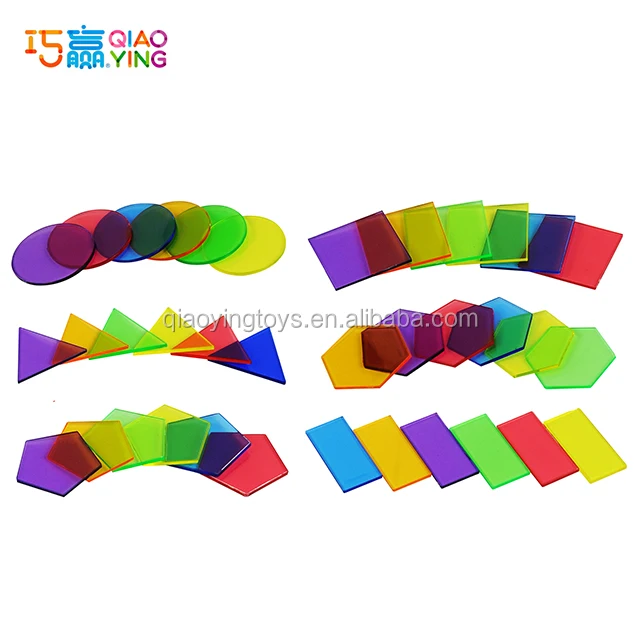 5cm, 10cm Translucent Attribute Shape Sorting Set, Fun and Easy Learning Play Set