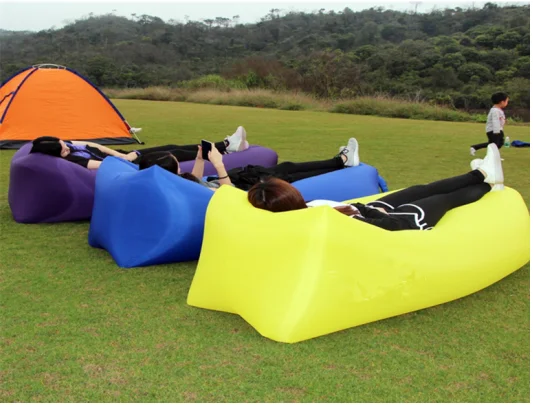 Портативный пляжный шезлонг для отдыха на открытом воздухе, Надувной Спальный мешок для кемпинга, распродажа