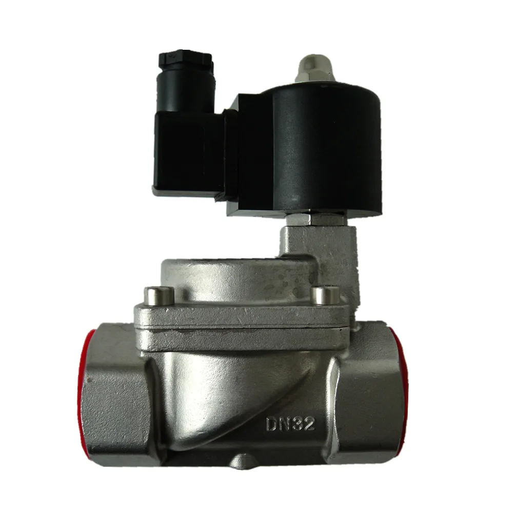 2/2 Way KLS-32-D1 Stainless Steel High Pressure Pilot Piston Type Steam Water Solenoid Valve
