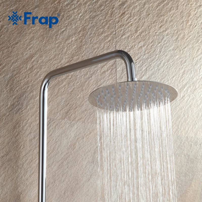GAPPO 1PC 300*300mm High Quality Round 304 Stainless Steel Rainfall Shower Faucet Overhead Shower G28