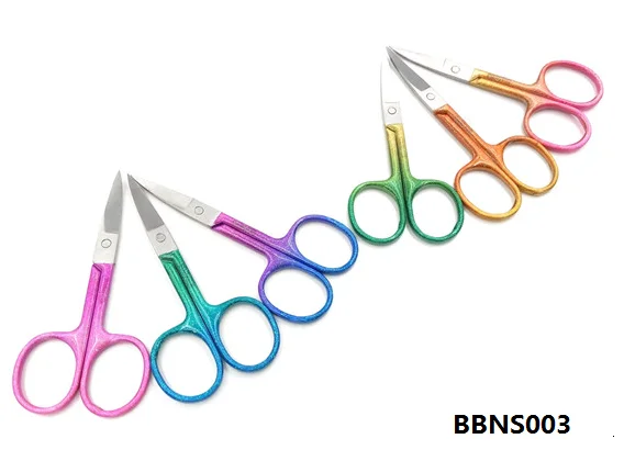 Professional Solingen Sliver Antibiot Surgical Stainless Steel Curved Fine Tip Eyebrow Hair Trimmer Eyelid Tape Cutting Scissors