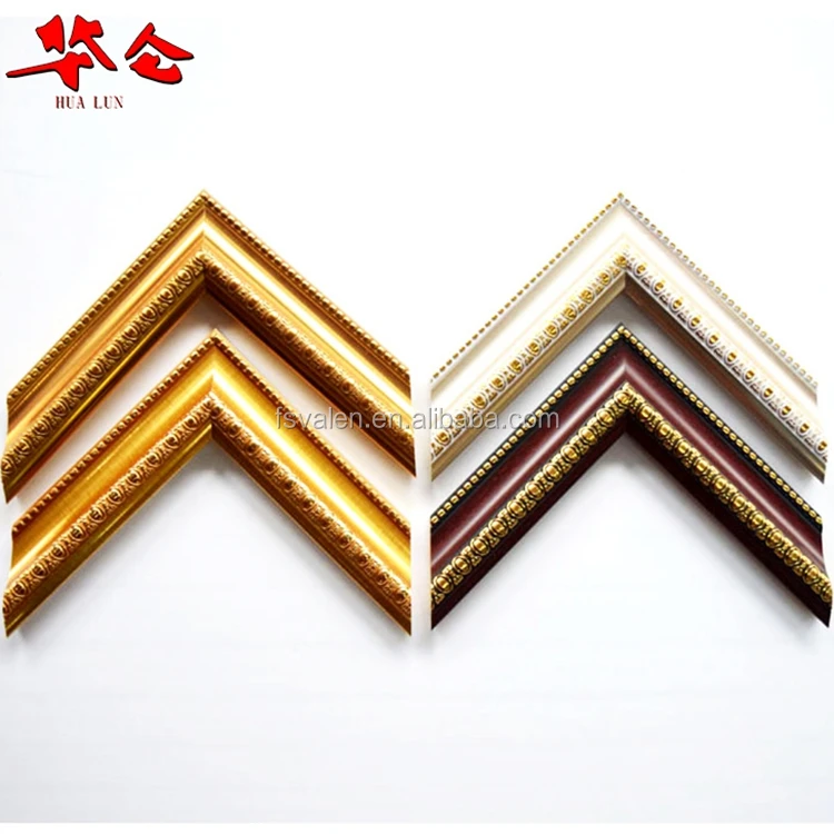 Popular antique design moulding gold ps decor photo frame with various sizes and colors
