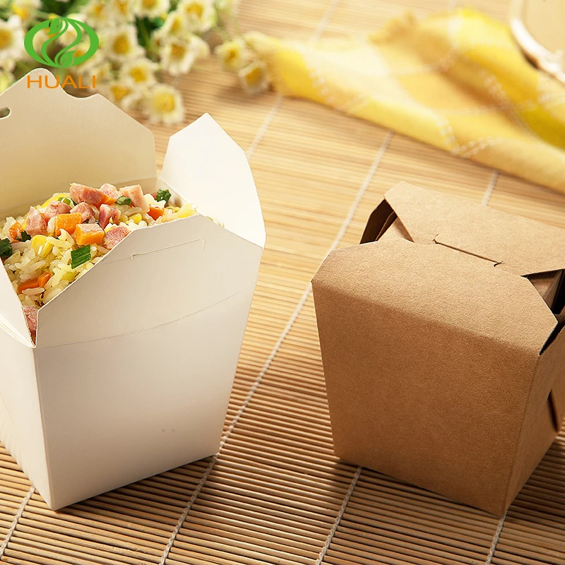 
BOX (32 oz )buy food grade paper pasta boxes,custom printed lunch noodle boxes 