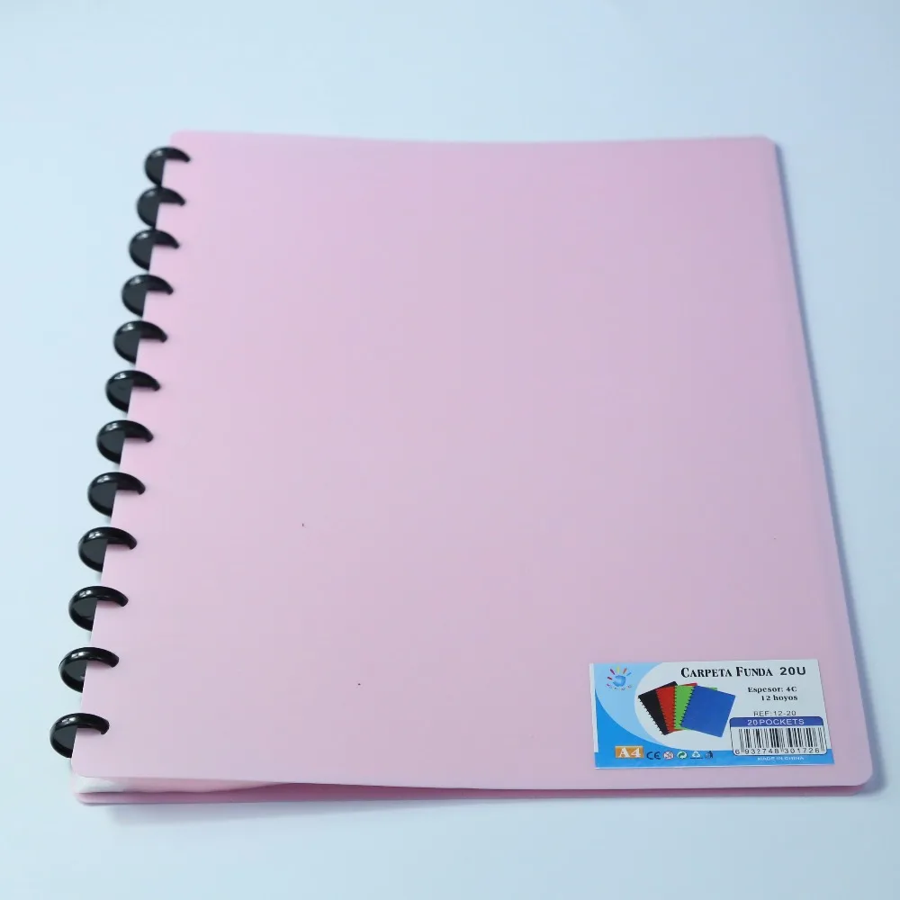 Прозрачная пластиковая спиральная папка по индивидуальному размеру