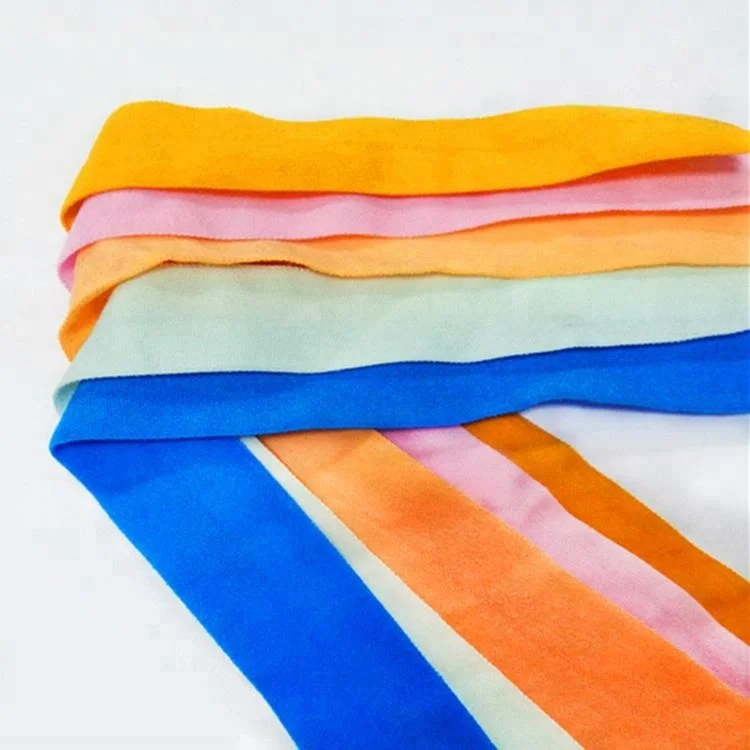 
wholesale colorful solid fold over elastic 