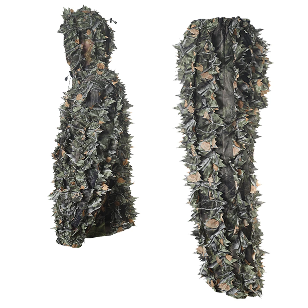 Wholesale traje leaf camouflage clothing ghillie suit material hunting