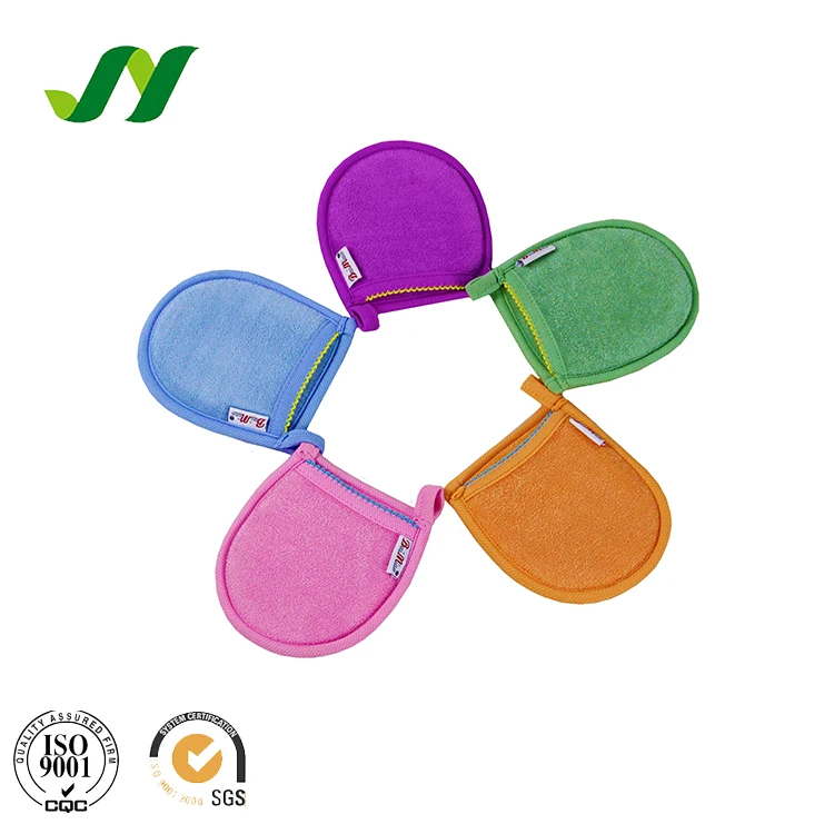 Reusable Makeup Remover Glove Microfiber Facial Cleaning Sponge Makeup Remover Pads