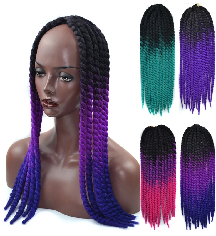 
Silike Crochet synthetic braiding hair Senegalese Twist Havana Mambo synthetic hair wigs Crochet human hair extension Wholesale 